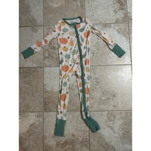 Angel Dear 18-24 Month Fall Vegetables Convertible Zipper Romper Bamboo